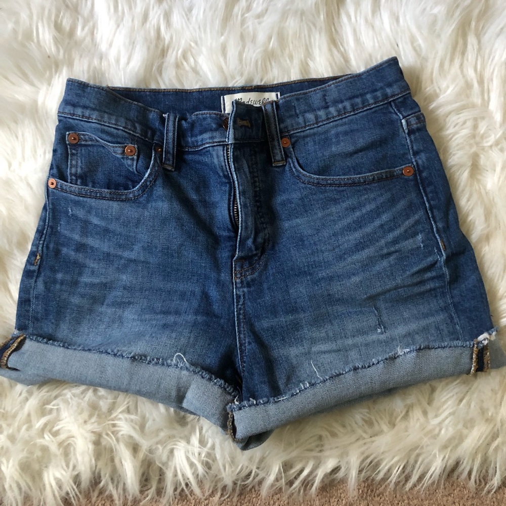Madewell high waisted jean shorts